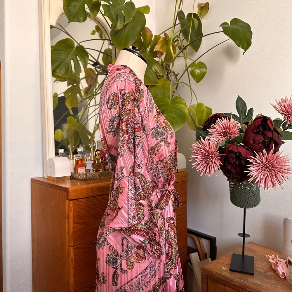 Y2k Victoria's Secret Pink Paisley Robe - Picture 5 of 7